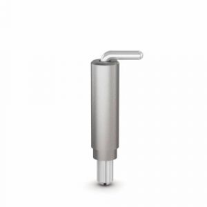 Concealed weld-on springloaded pin hinge