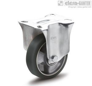 RE.F5-PSL-N-ESD Castors with steel bracket fixed plate bracket, without brake