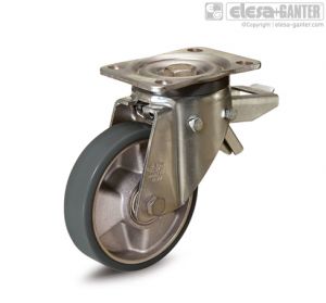 RE.F5-SSF-H-ESD Castors with bracket for medium-heavy loads turning plate bracket, with brake