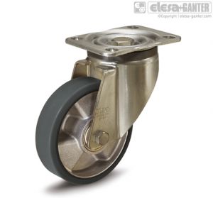 RE.F5-SSL-H-ESD Castors with bracket for medium-heavy loads turning plate bracket, without brake