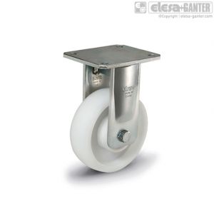 RE.F8-PSL-WH Castors with bracket for heavy loads fixed plate bracket, without brake