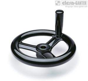 VR.FP+I-A Spoked handwheels revolving handle, drilled hub