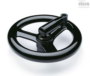 VR.FP+IR-A Spoked handwheels fold-away handle, drilled hub