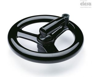 VR.FP+IR Spoked handwheels fold-away handle, solid hub